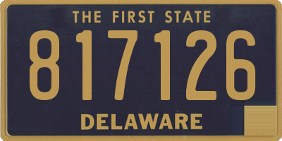 DE license plate 817126