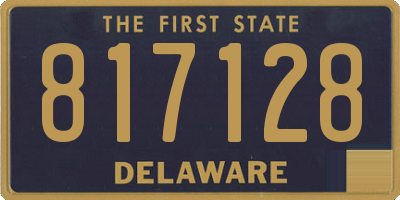 DE license plate 817128