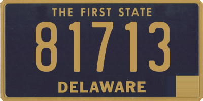 DE license plate 81713