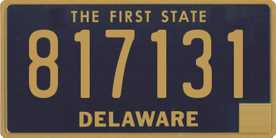 DE license plate 817131