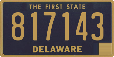 DE license plate 817143