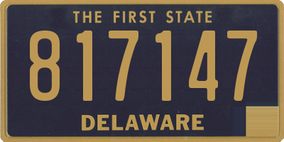 DE license plate 817147