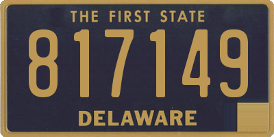 DE license plate 817149