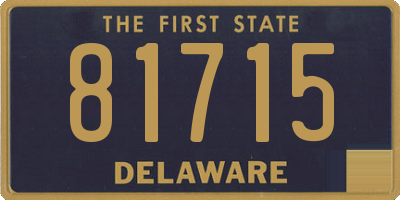 DE license plate 81715