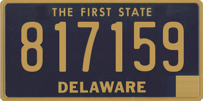 DE license plate 817159