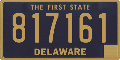DE license plate 817161