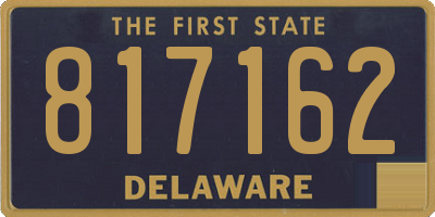 DE license plate 817162