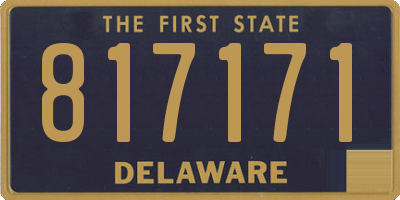 DE license plate 817171