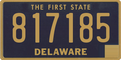 DE license plate 817185