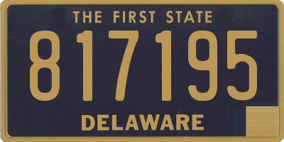 DE license plate 817195
