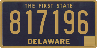 DE license plate 817196