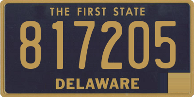 DE license plate 817205