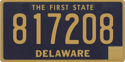 DE license plate 817208