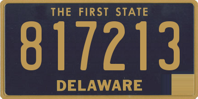 DE license plate 817213