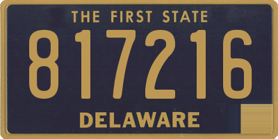 DE license plate 817216