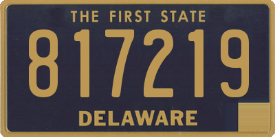 DE license plate 817219