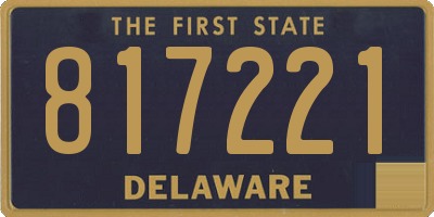 DE license plate 817221