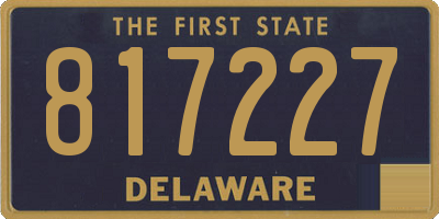 DE license plate 817227