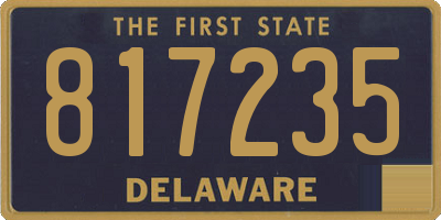 DE license plate 817235