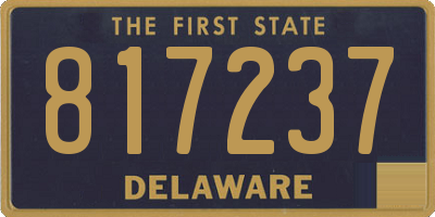DE license plate 817237
