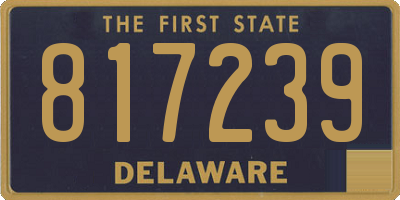 DE license plate 817239