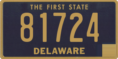 DE license plate 81724