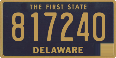 DE license plate 817240