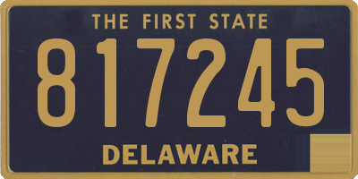 DE license plate 817245