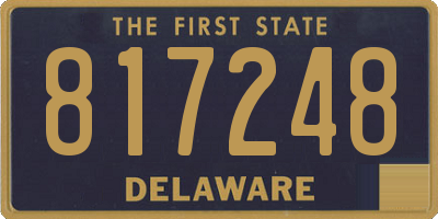 DE license plate 817248