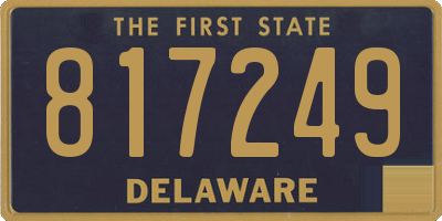 DE license plate 817249