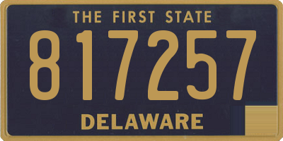 DE license plate 817257