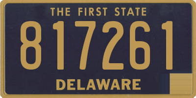 DE license plate 817261