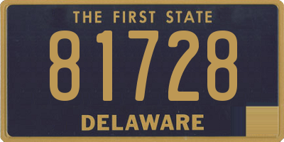 DE license plate 81728