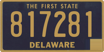 DE license plate 817281