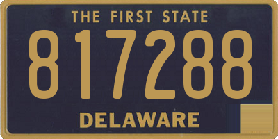 DE license plate 817288