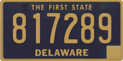 DE license plate 817289