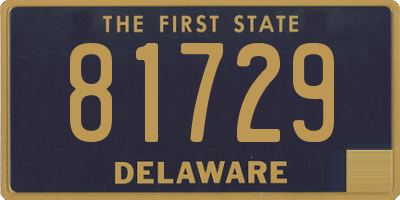 DE license plate 81729