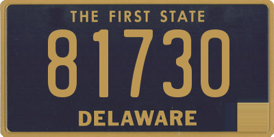 DE license plate 81730