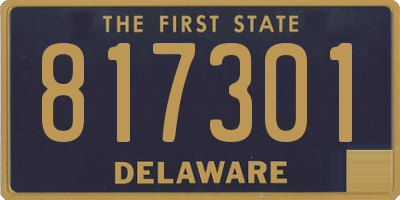 DE license plate 817301
