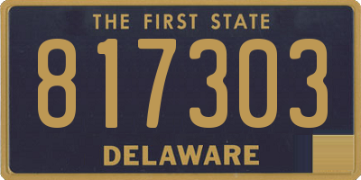DE license plate 817303