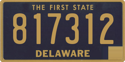 DE license plate 817312