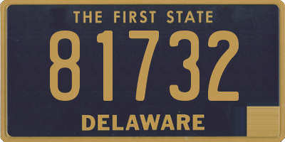 DE license plate 81732
