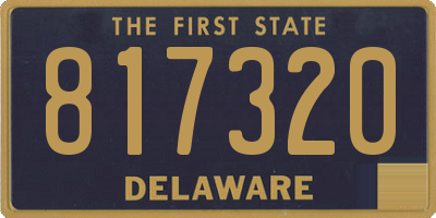 DE license plate 817320