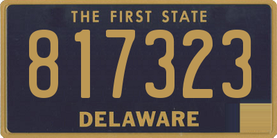 DE license plate 817323