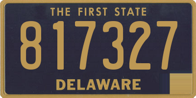 DE license plate 817327