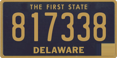 DE license plate 817338