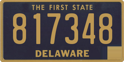 DE license plate 817348