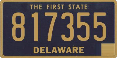 DE license plate 817355