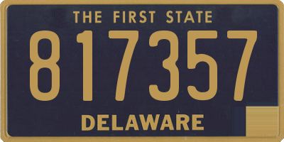 DE license plate 817357