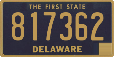 DE license plate 817362